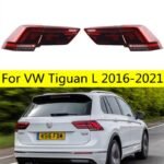 Car Styling For VW Tiguan L LED Tail Light 20 16-2021 Taillights Rear Lamp LED DRL Running Signal Brake Reversing Parking Lights Facelift