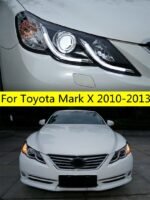 Full LED Head Lights Assembly For Toyota Mark X 2010-2013 Headlights Reiz DRL Front Lamp Dynamic Turn Signal Headlight LED Running Light