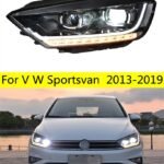 Car Parts LED Headlights Assembly For VW Sportsvan LED Headlight 20 13-20 19 Golf DRL Turn Signal High Beam Lens Headlamp
