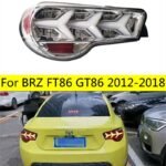 Automobile Tail Lamp For FT86 GT86 LED Tail Light 20 12-20 18 Subaru BRZ Rear Fog Brake Reverse Lighting Accessories