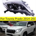 car head lamp For Toyota Prado LED Headlight 2014-17 turn signal lights Angel Eye Projector bifocal lens