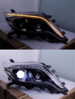 car head lamp For Toyota Prado LED Headlight 2014-17 turn signal lights Angel Eye Projector bifocal lens - Image 3