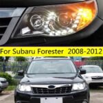 DRL front lamp For Subaru Forester 2008-2012 Headlight Assembly Full LED Lens Turn Signal Head Light