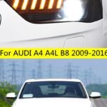 Car Headlights For Audi A4 LED Headlight 2009-16 Headlights A4L B8 DRL Turn Signal High Beam Angel Eye Projector Lens