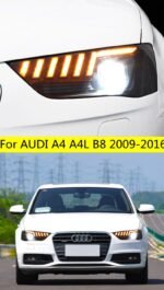 Car Headlights For Audi A4 LED Headlight 2009-16 Headlights A4L B8 DRL Turn Signal High Beam Angel Eye Projector Lens