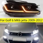 Car Lights For Golf 6 MK6 Jetta 2009-2012 Headlights Variant Golf6 LED Dual Beam Lens Headlights Daily Turn Siganl Lamp