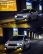 Auto LED Front Lights For Honda Fit Jazz 2014-20 19 LED Turn Signal Dynamic Head Lamp DRL Driving Headlights - Image 4