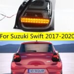Taillights LED Rear Lamp For Suzuki Swift 20 17-20 20 Brake Lights Replacement DRL Daytime Running Taillight Reversing Light