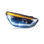Car Headight For ix35 20 09-20 17 LED Auto Headlights Assembly Upgrade DRL Dynamic Signal Lamp Bicofal Lens Accessories Frontlight - Image 3
