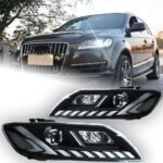 Auto Goods Head Lights for Audi Q7 2006-20 15 LED Headlight Projector Lens DRL Daytime Running Headlights Replacement - Image 3