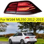 Car Styling Taillights Assembly for Benz W164 Tail Lights 2012-20 15 ML350 ML400 GLE W166 LED Turn Signal Brake Reverse