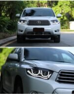 LED Daytime Running Headlight for Highlander Car Headlights 2007-2011 Kluger Dynamic Turn Signal High Beam Auto Lamps - Image 3