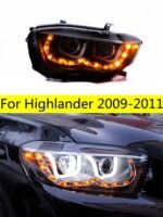 Headlight HID for Toyota Highlander Headlights 2009-2011 Kluger LED Turn Signal Auto Lamps High Beam Angel Eye Head Lamp