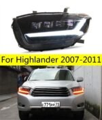 Auto Lamps for Toyota Highlander Headlights 2007-2011 Kluger LED Headlight DRL High Low Beam LED Head Lamp Accessories