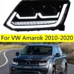 All LED Turn Signal Head Lamp For VW Amarok DRL Headlight Assembly 10-20 bi-xenon beam Car Light