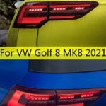 Auto Rear Lamp For Golf 8 LED Tail Light 2021 MK8 DRL reverse turn signal brake fog taillights assembly