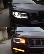 Car LED Headlights For Jeep Compass LED Headlight 20 17-2021 High Beam Turn Signal Daytime Running Lights - Image 3