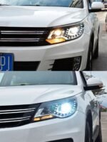Car Styling For VW Tiguan 2007-2012 LED Headlight DRL Fog Lamp Turn Signal Light Low And High Beam Angel Eyes Projector Lens - Image 3
