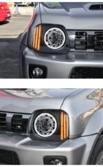 Car Goods LED Headlight For Suzuki Running Light Jimny 2007-17 Dynamic LED DRL Turn Signal Lamp Low High Beam - Image 3
