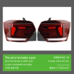 2Pcs Taillight Parts For VW Polo LED Tail Light 20 19-2022 Taillights Rear Lamp LED Signal Brake Reversing Parking FACELIFT Upgrade - Image 6