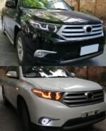 Toyota Highlander 2012-2014 LED Headlight Assembly DRL High Beam LED Daytime Turn Signal Lights - Image 4