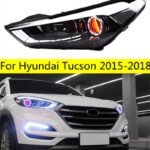 High Beam LED Lights For Hyundai Tucson LED Headlight 15-18 Car Headlights DRL Turn Signal Front Lamp