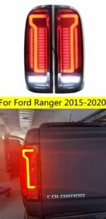 2 Pcs Lights For Ford Ranger LED Tail Light 20 15-20 Taillights Rear Lamp LED Signal Brake Reversing Parking FACELIFT Upgrade
