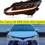 Automobiles Parts LED Headlights For Camry SE MK8 20 18-2022 Hybrid DRL Turn Signal Driving Light Daytime Headlamp