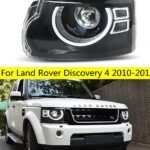 LED Front Headlights For Rover Discovery 4 20 10-20 17 LED DRL Upgrade Daytime Running Light Angel Eyes