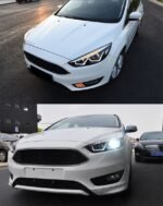 Auto LED Front Lamp For Ford Focus 20 15-20 18 Modified LED Daytime Running Head Lights Angel Eyes Dual Beam Lens Driving Light - Image 5