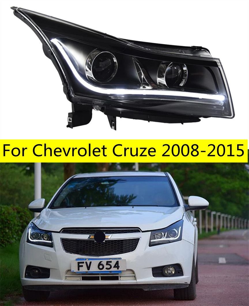 rBVaEmLCS0SAXk3EAAMQLUWK1pA338 LED Head Light Parts For Cruze 20 08-20 15 Front Headlights Replacement DRL Daytime light Projector Facelift - Image 1