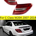 Car TailLights For Mercedes Benz W204 C200 2007-2014 C300 C260 LED Dynamic Turn Signal Lights Brake Reversing Taillights