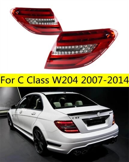 Car TailLights For Mercedes Benz W204 C200 2007-2014 C300 C260 LED Dynamic Turn Signal Lights Brake Reversing Taillights
