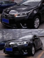 Car Lights LED Front Lamp For Toyota Corolla 2014-20 16 Bi-Xenon Beam Fog Lights Angel Eyes Daytime Headlights - Image 3