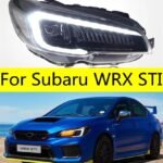 2 PCS Car Lights automotive Parts For Subaru WRX STI Head lamps LED Headlight LED Dual Projector FACELIFT