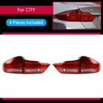 Lighting Accessories For Honda New CITY 20 15-20 19 Tail Light LED DRL Style Running Signal Brake Reversing Parking Lighthouse Facelift - Image 6